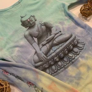 Gypsy waffle knit top. Size small.